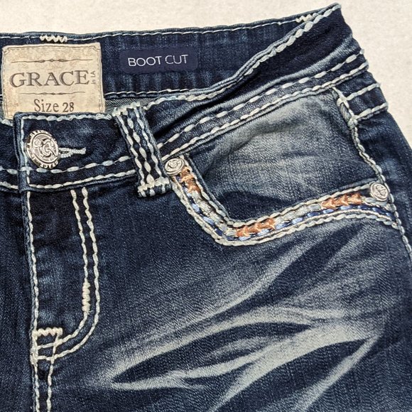 Grace in LA Boot Cut Jeans - Picture 7 of 8